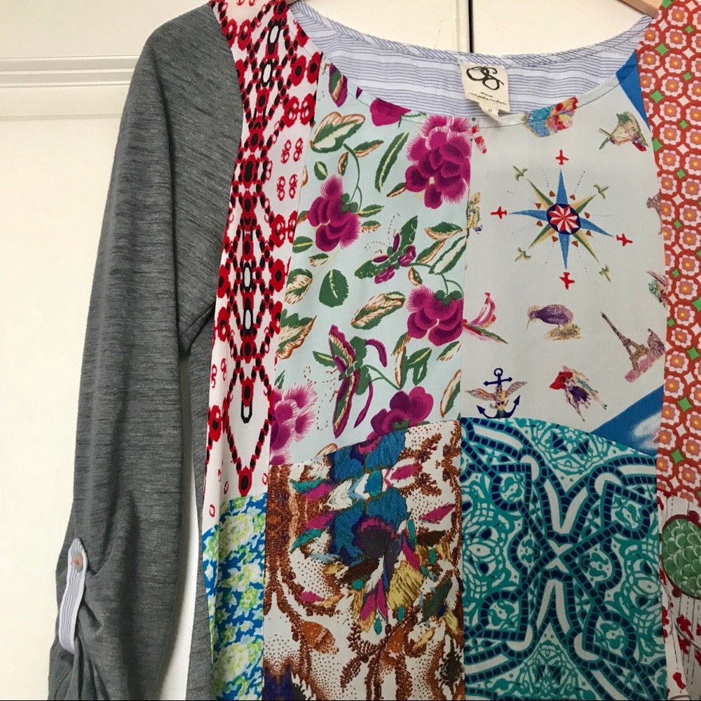 Anthropologie✨ Multi-Patterned Shirt